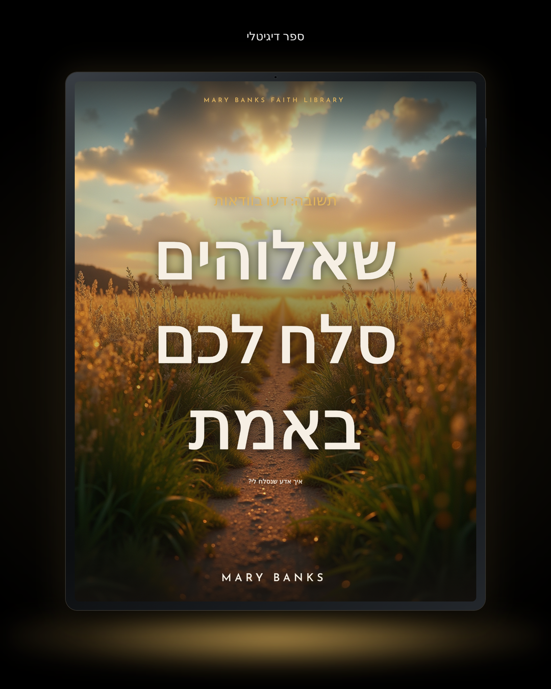 תשובה: דעו בוודאות שאלוהים סלח לכם באמת